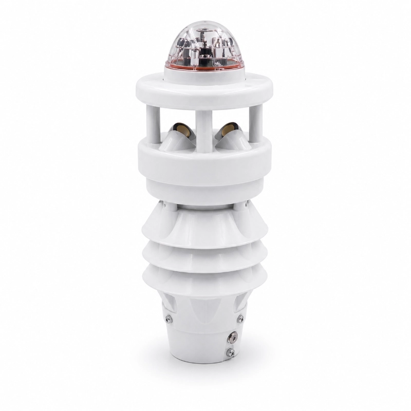 Seven parameter weather station for environmental monitoring