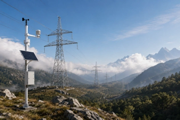 High-Voltage Transmission Line Microclimate Monitoring Station