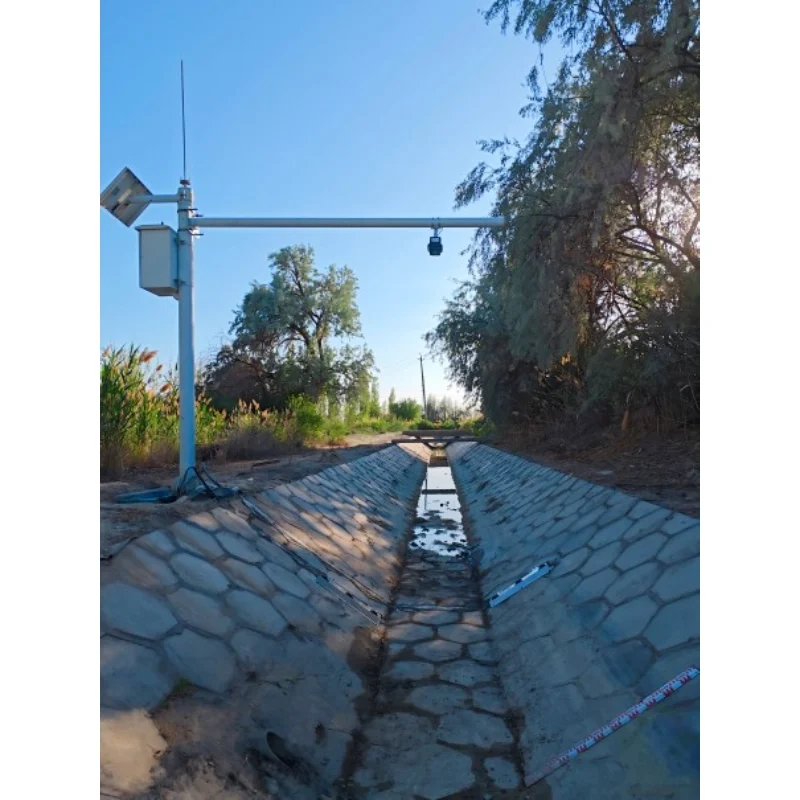 Surface mounted open channel flow meter installation