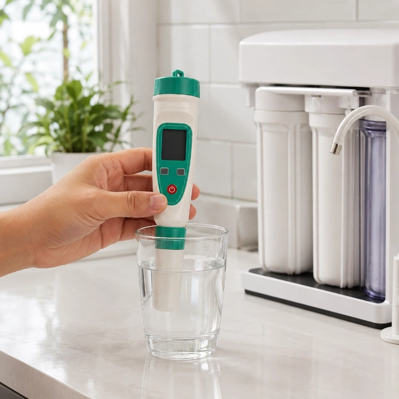 TDS meter 0 to 9999 ppm with temperature display