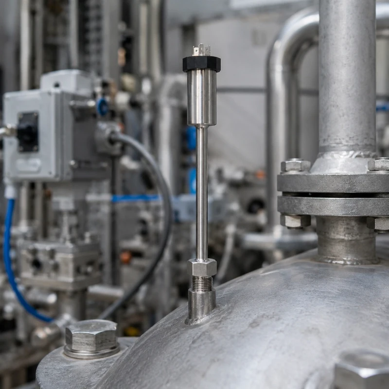 Temperature transmitter for industrial tank and pipeline monitoring