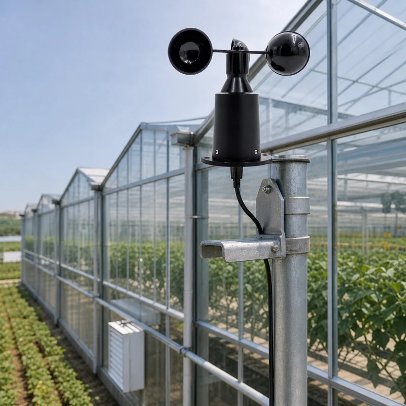 Anemometer tiga cangkir untuk stasiun cuaca otomatis