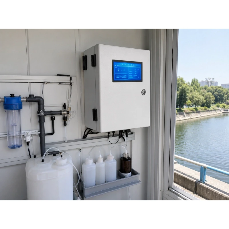 Total phosphorus water quality analyzer with touchscreen