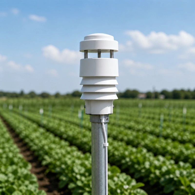 Ultrasonic wind speed and direction sensor station