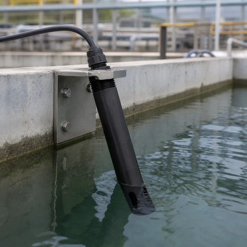 Water quality ammonia sensor for tanks and pipelines