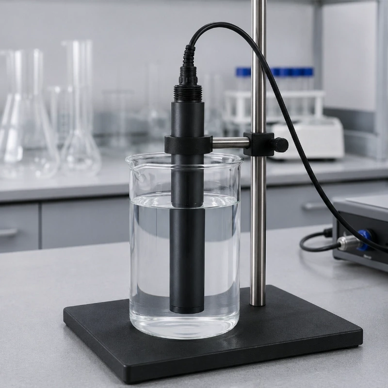 Water quality chlorophyll sensor with temperature measurement