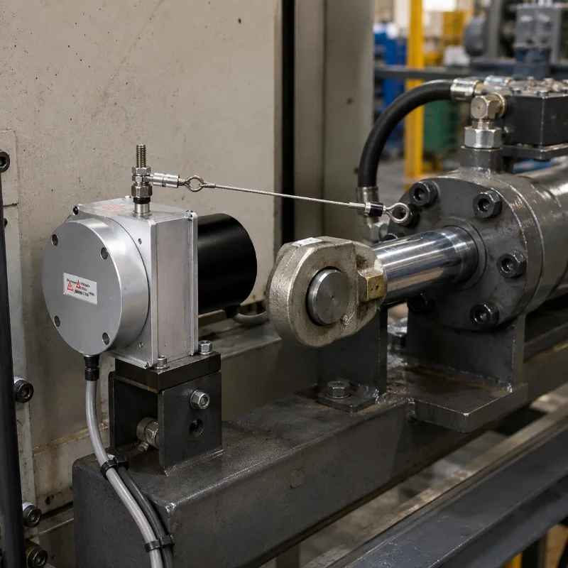 draw wire position sensor for industrial robots