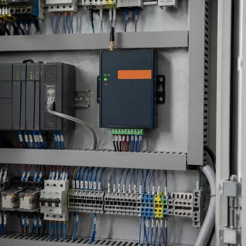 industrial 4G serial gateway with RS485 terminal