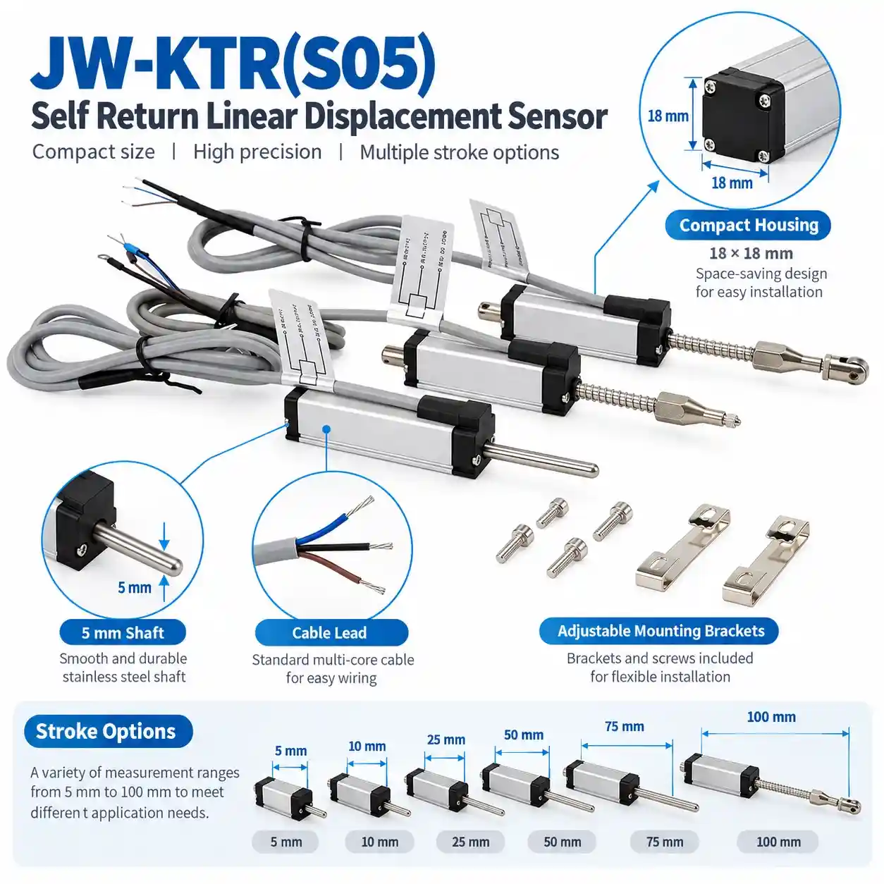 jw-ktr-s05-linear-displacement-sensor-dimensions-components