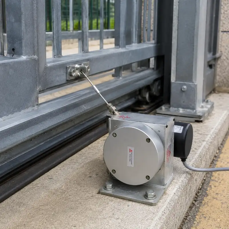long range pull wire sensor for hydraulic equipment