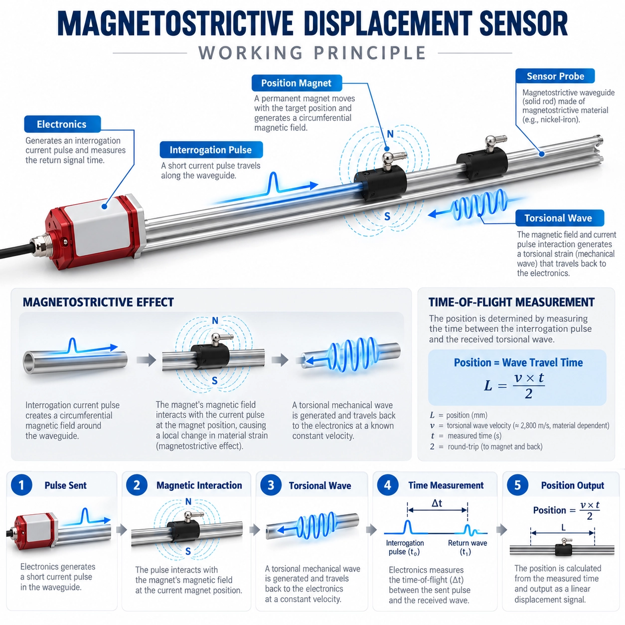 magnetostrictive-displacement-sensor-working-principle
