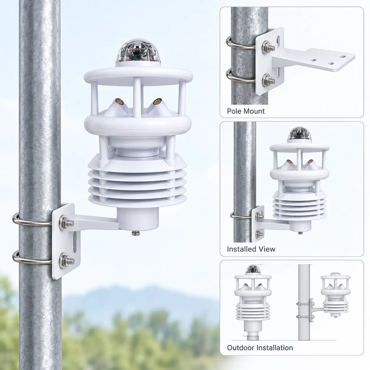 multi-parameter-weather-station-pole-mount-installation