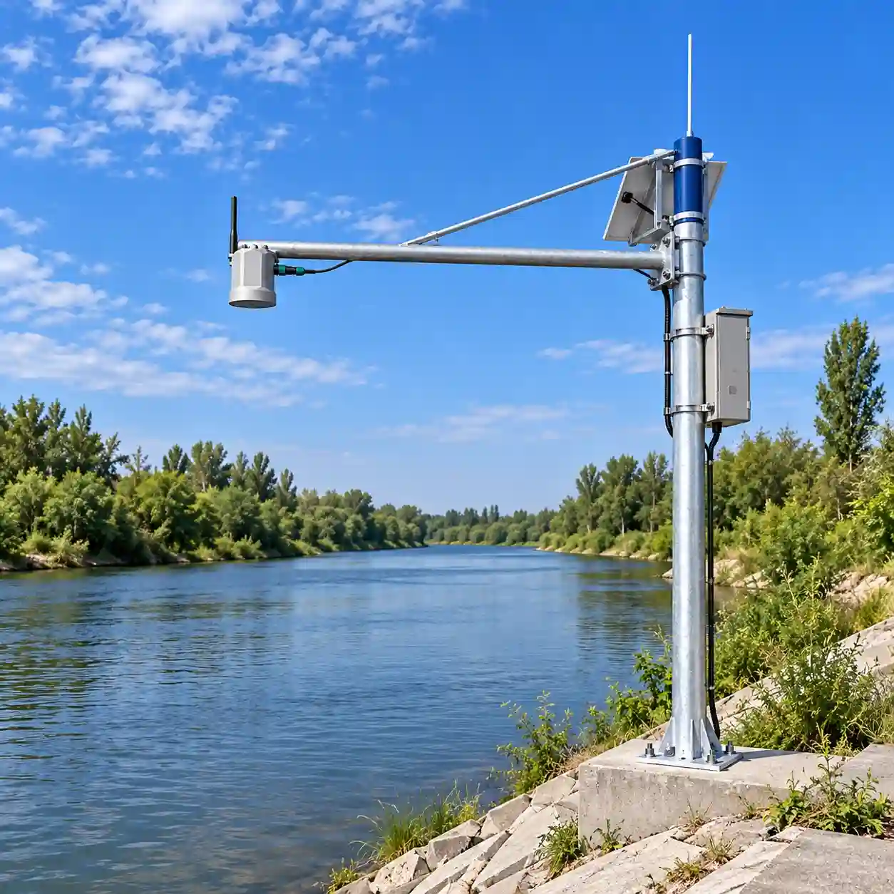 river-hydrological-station-radar-water-level-monitoring