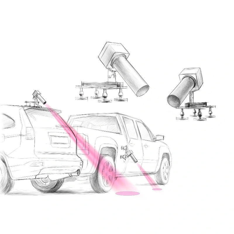 winter road condition monitor for highway maintenance vehicles