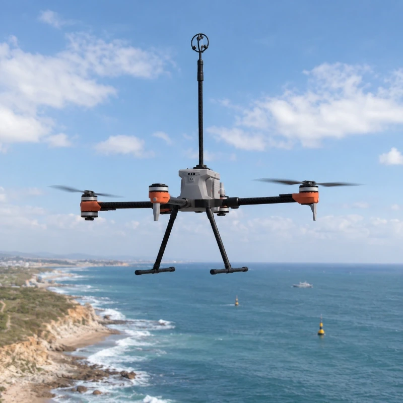 Drone based 3D ultrasonic wind sensor for coastal wind monitoring