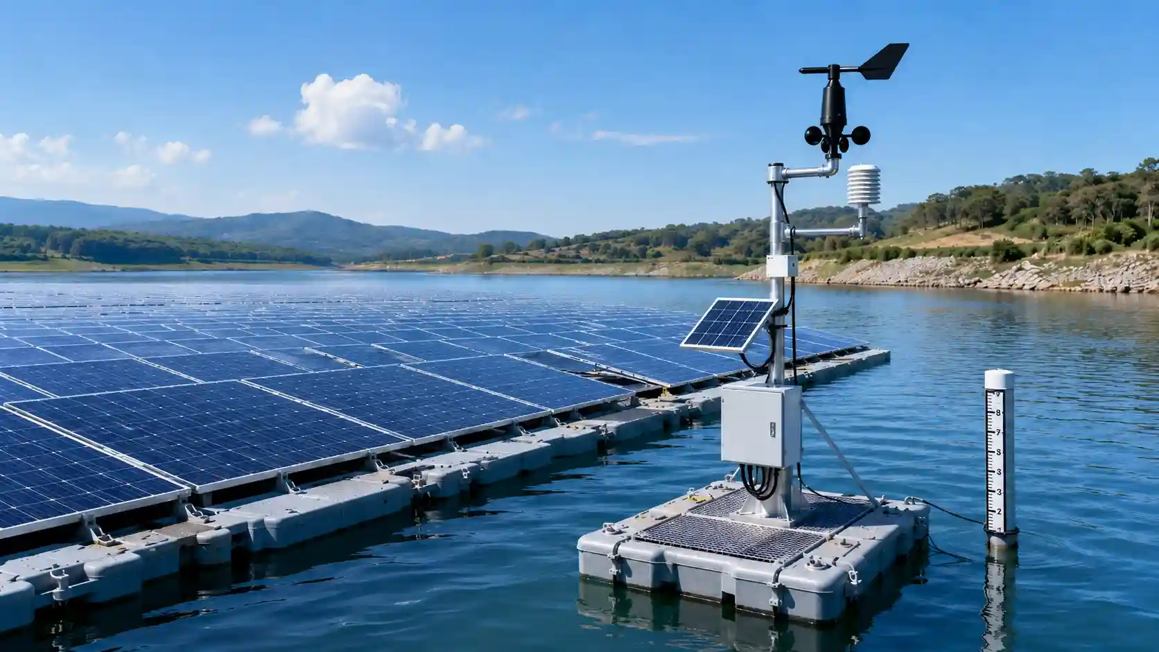 Sensores clave y mejores prácticas para la monitorización de sistemas fotovoltaicos flotantes.