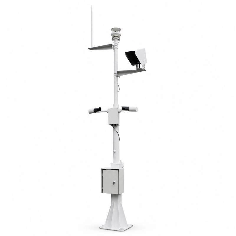 Road weather station for highway safety monitoring
