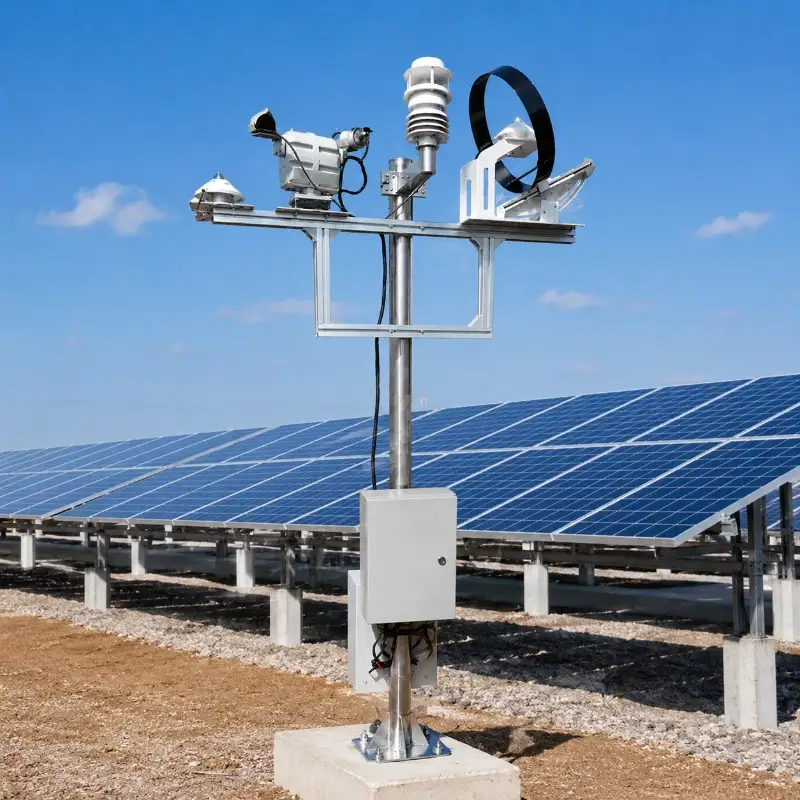 Solar radiation monitoring system installed in PV plant