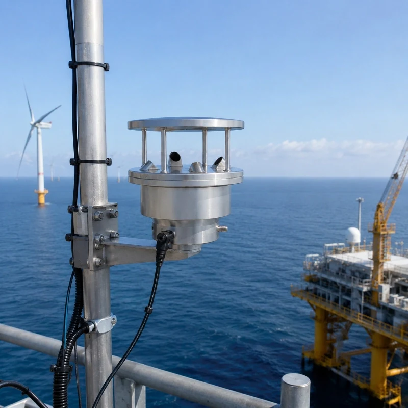 Ultrasonic wind sensor for meteorological station