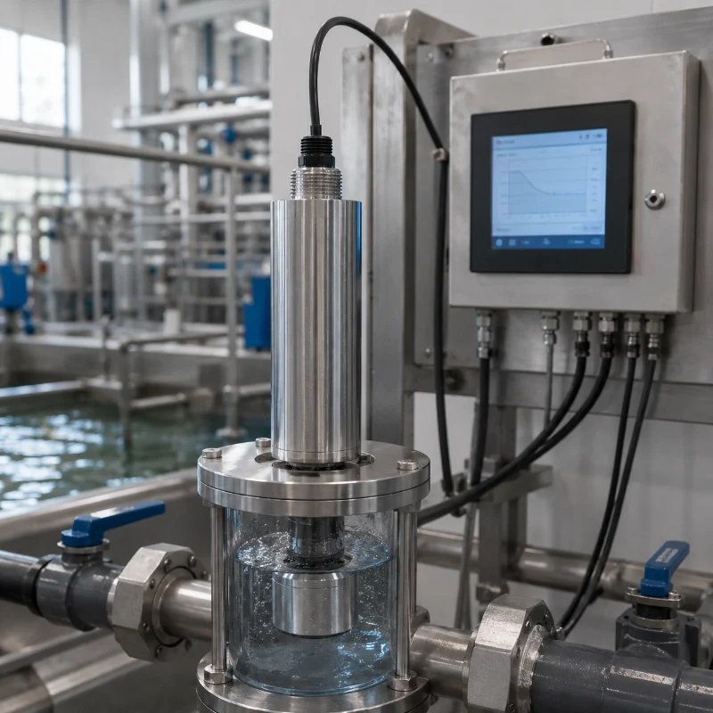 Water quality sensor for pipeline monitoring