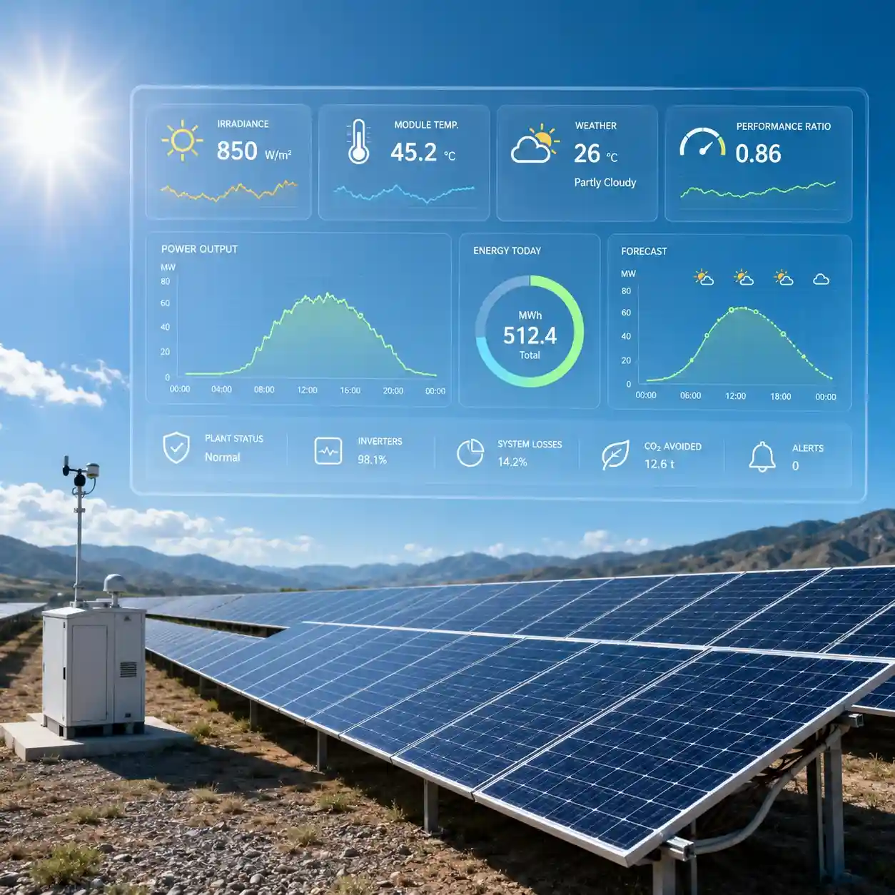 Solar PV Monitoring Data for Accurate Performance Ratio and Forecasting