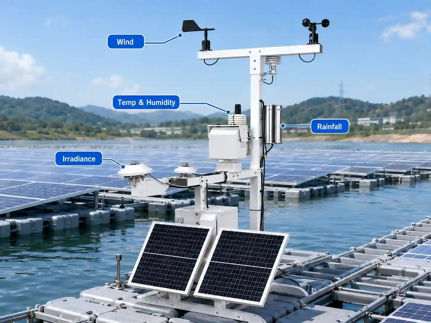 Floating PV Environmental Sensors Installation and Maintenance