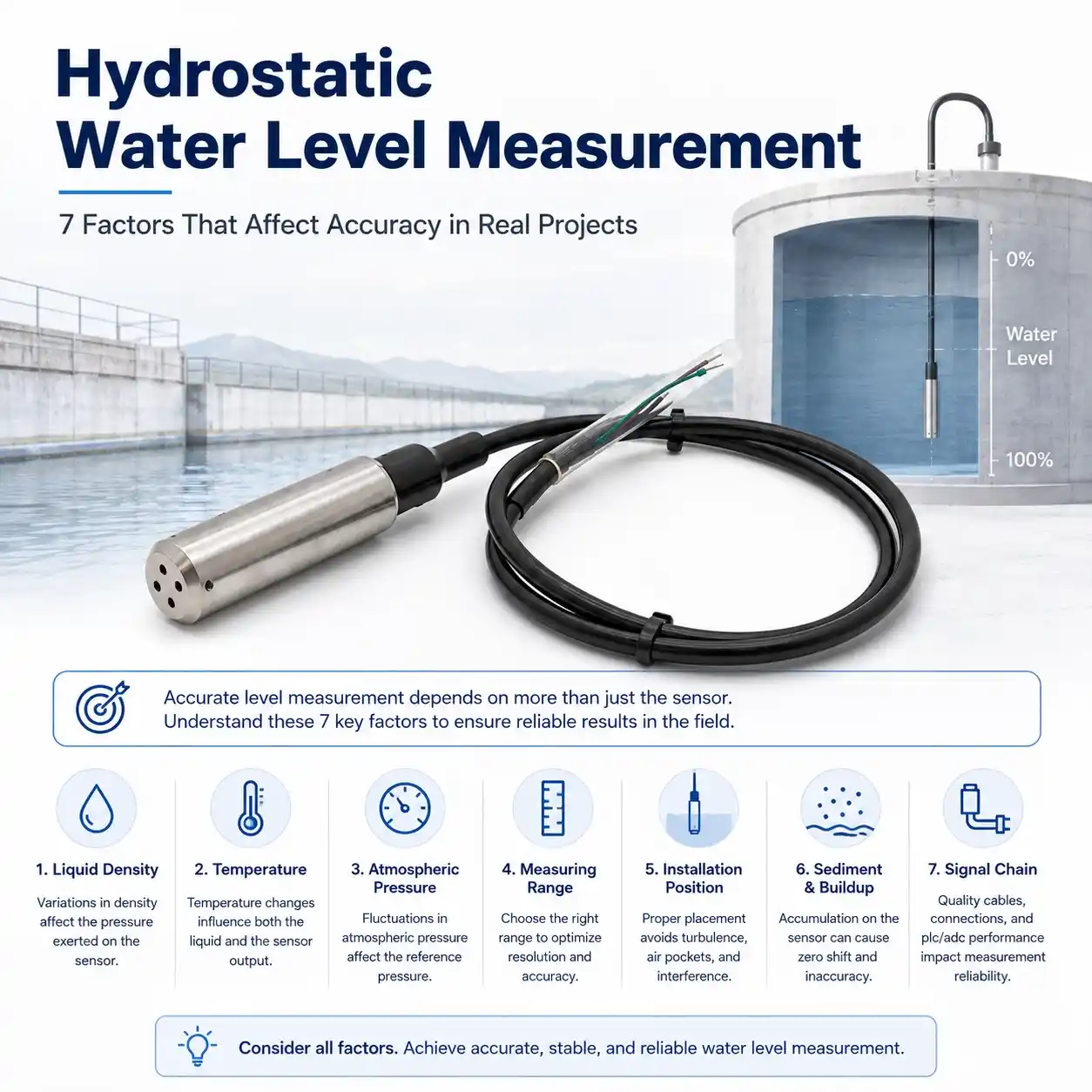 Hydrostatic Water Level Measurement: 7 Factors That Can Affect Accuracy in Real Projects