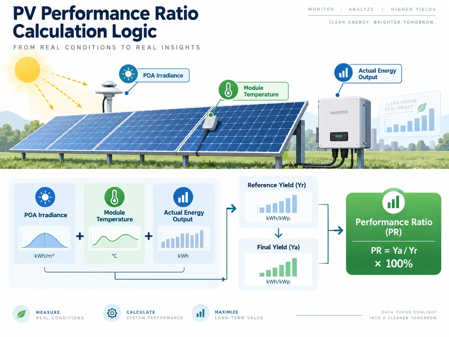 Using Solar Irradiance and Temperature Data to Maximize PV PR