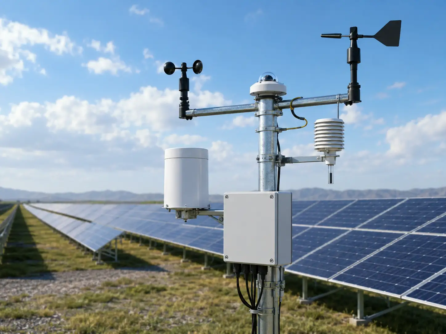 How Utility Scale Solar Farms Use PV Weather Stations to Optimize Output