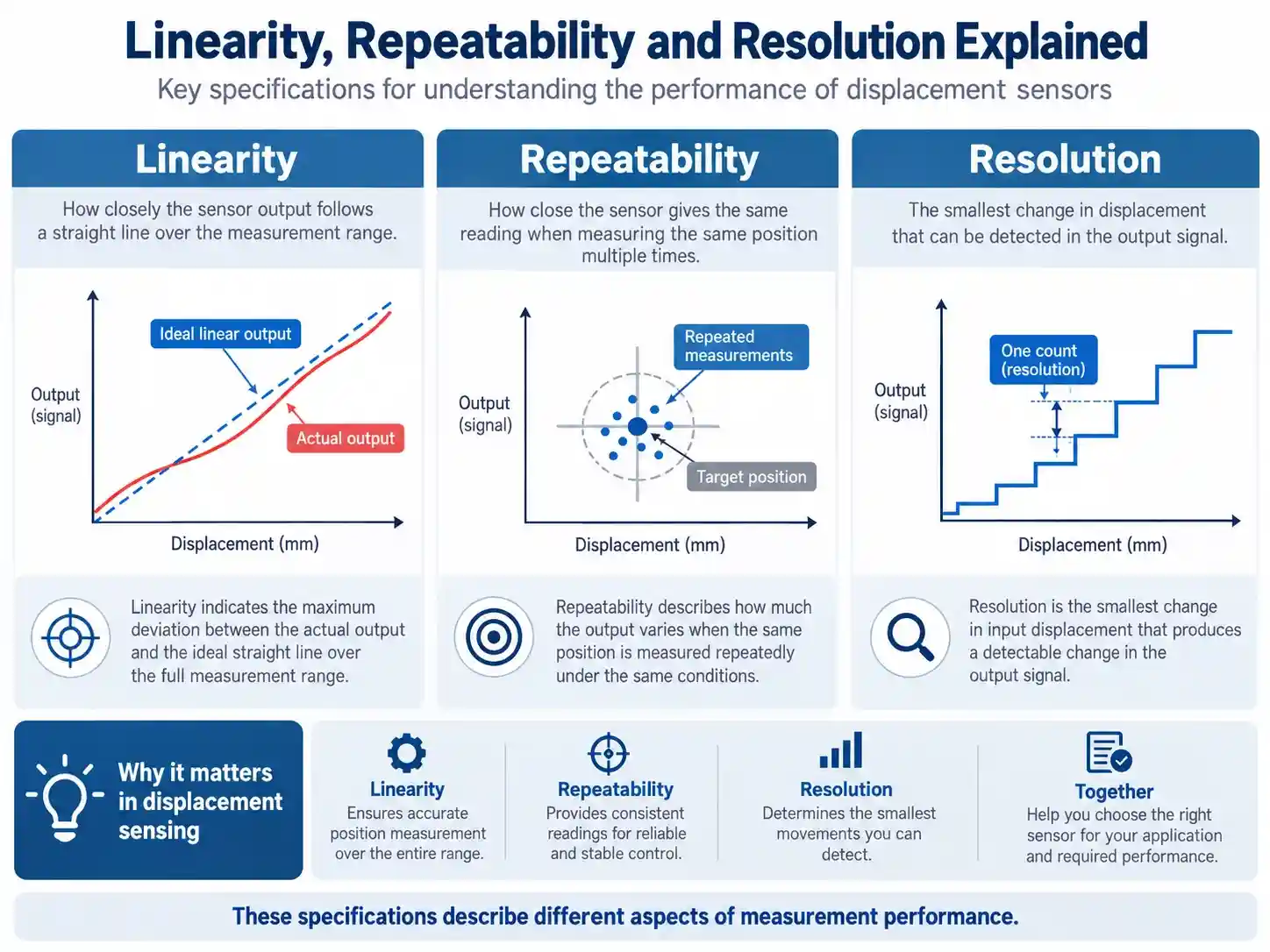 displacement-sensor-linearity-repeatability-resolution