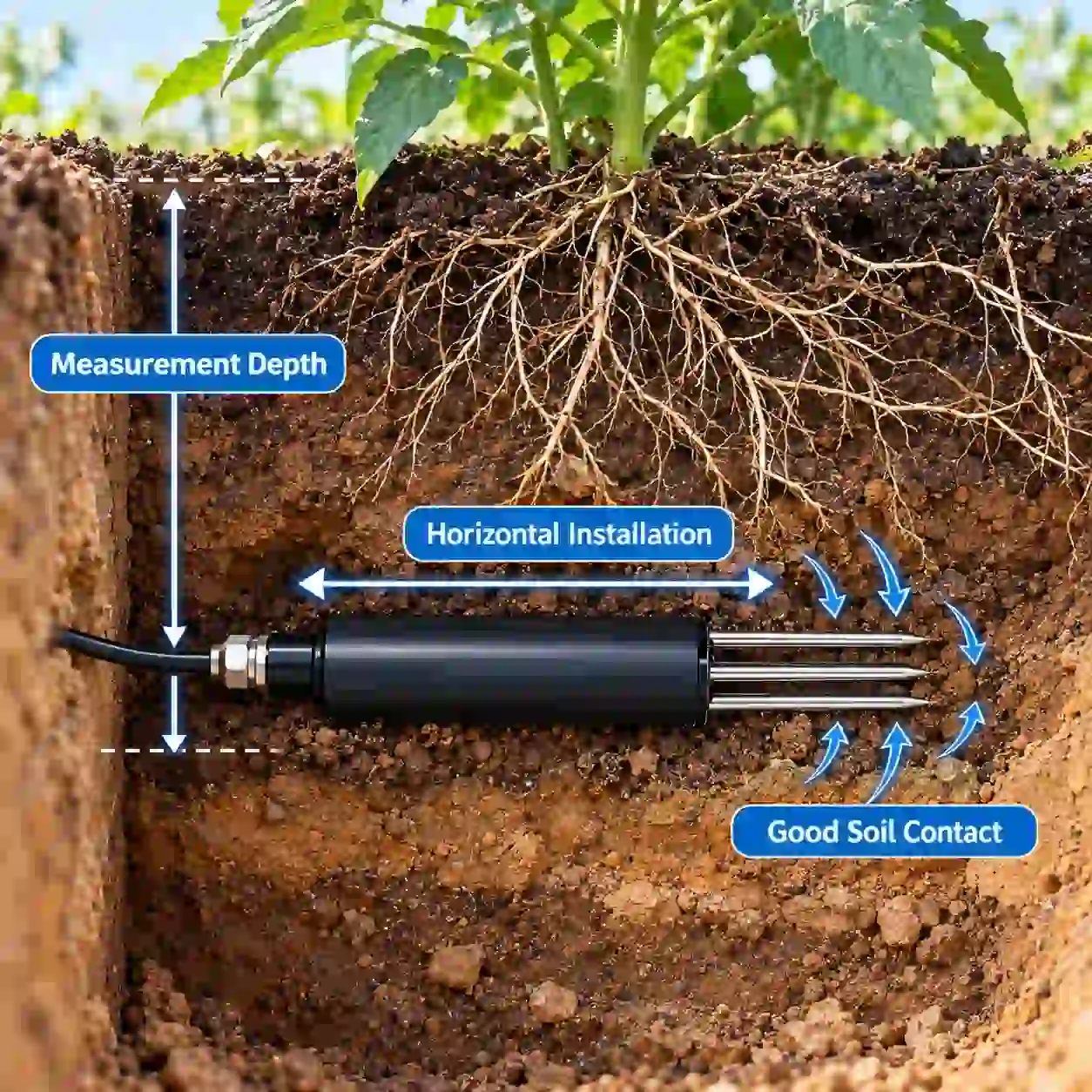 jw-tm4-horizontal-soil-sensor-installation-root-zone