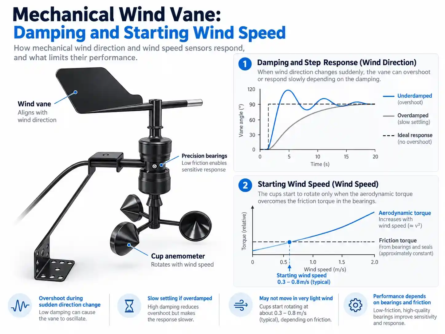 mechanical-wind-vane-damping-starting-wind-speed