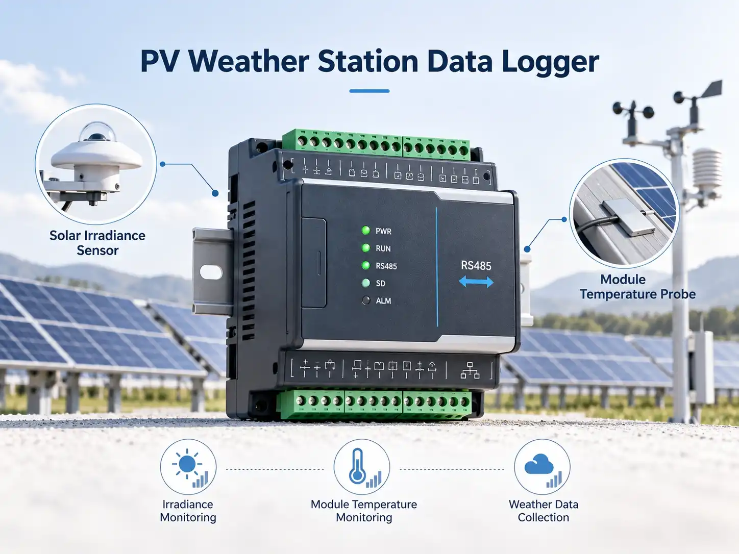 Benefits of Integrating PV Weather Stations with Data Loggers
