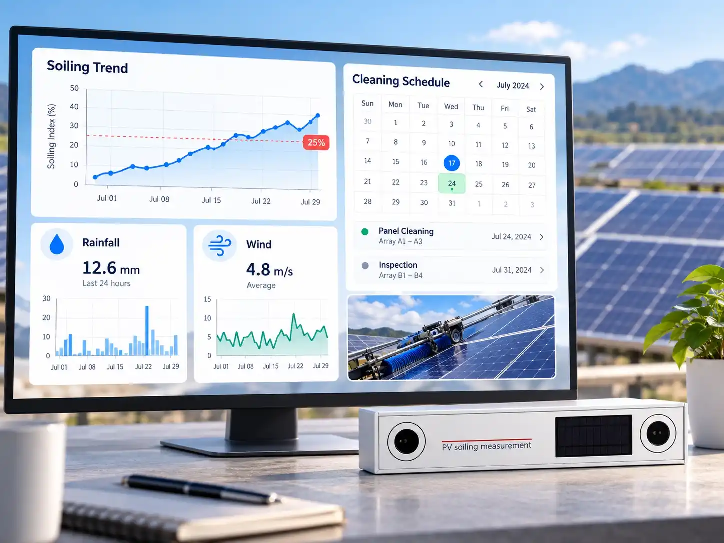 solar-panel-cleaning-schedule-dashboard