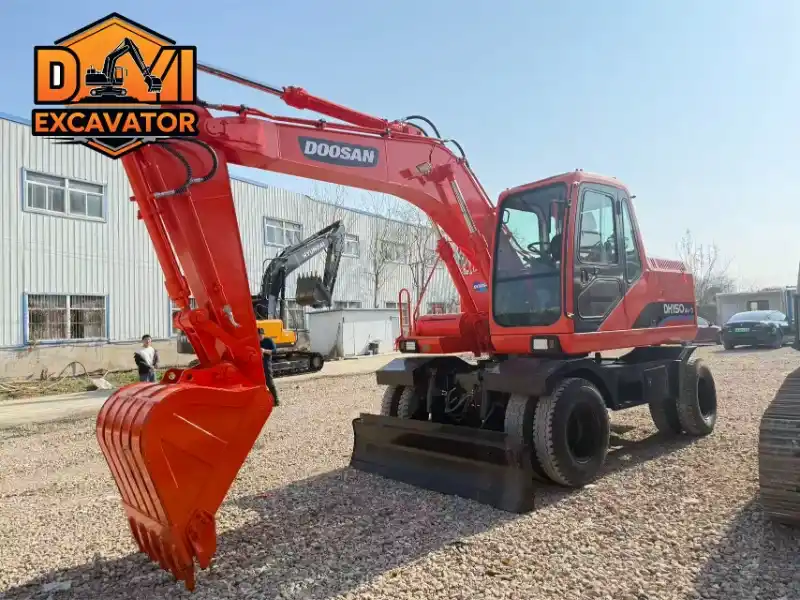 Second-hand Doosan DH150W-7 Wheel Excavator for Sale