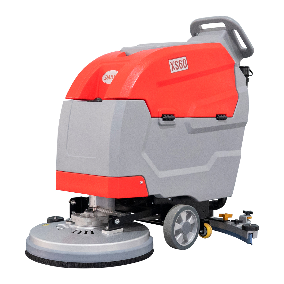 Dailis 19″ Single Brush Walk-behind Floor Scrubber Machine with Battery