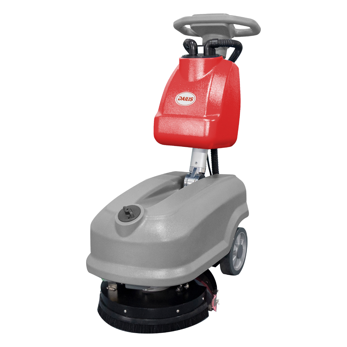 Dailis 10″ Single Brush Walk-behind Floor Scrubber Machine with Battery