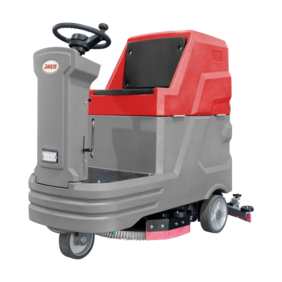 Dailis 21″ Single Brush Ride-on Floor Scrubber Machine with Battery