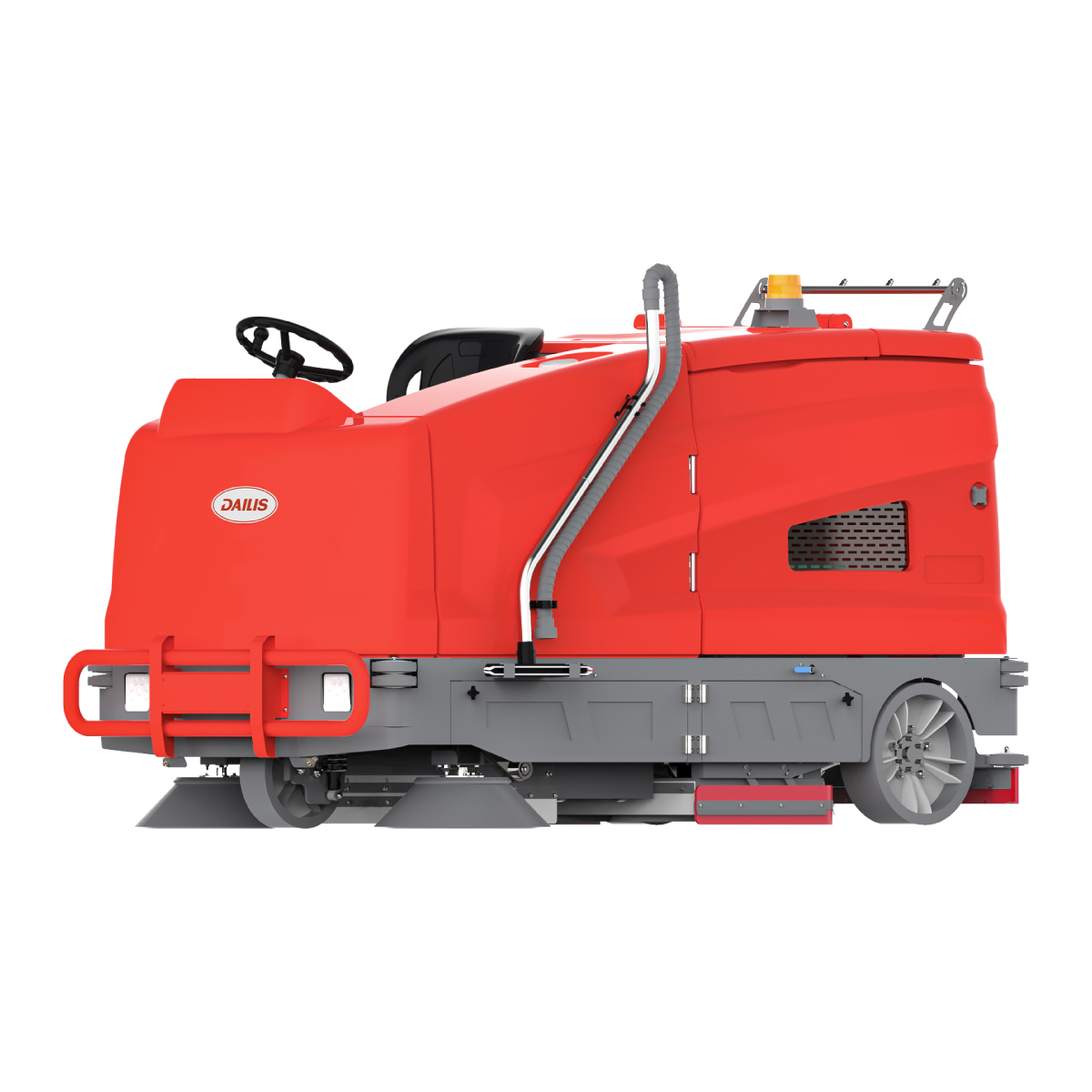 Dailis Midsize Industrial Electric Ride-on Sweeper-Scrubber Machine – Cleaning path 1,080 MM – Up to 13,050 M²/H