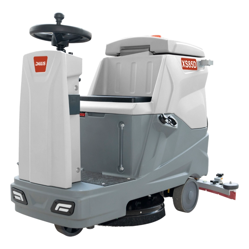 Dailis Electric 20″ Single Brush Ride-on Floor Scrubber Machine with mop hook