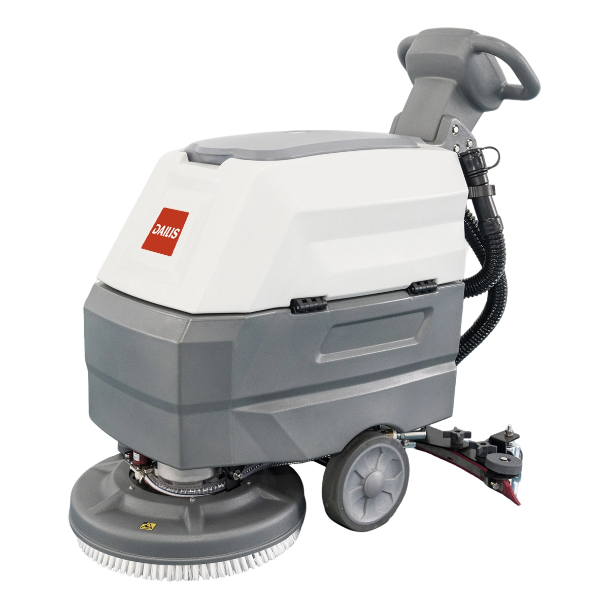 Dailis 17″ Single Brush Walk-behind Floor Scrubber Machine with Battery