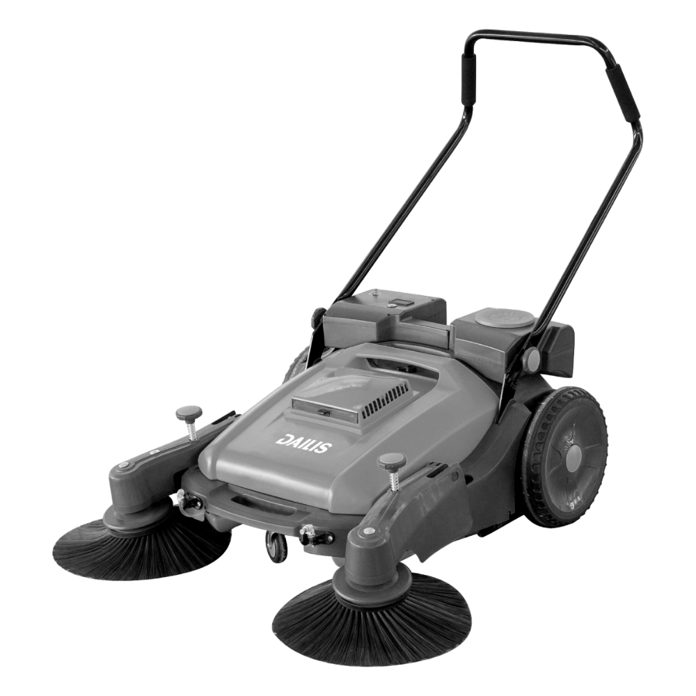 Dailis Small Hand push Floor Sweeper – Triple Brush