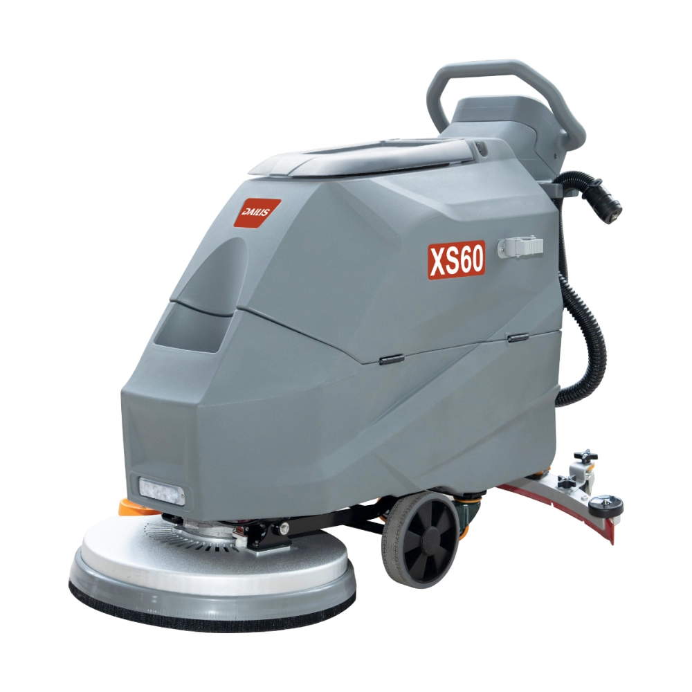 Dailis 18″ Single Brush Walk-behind Floor Scrubber Machine with Battery