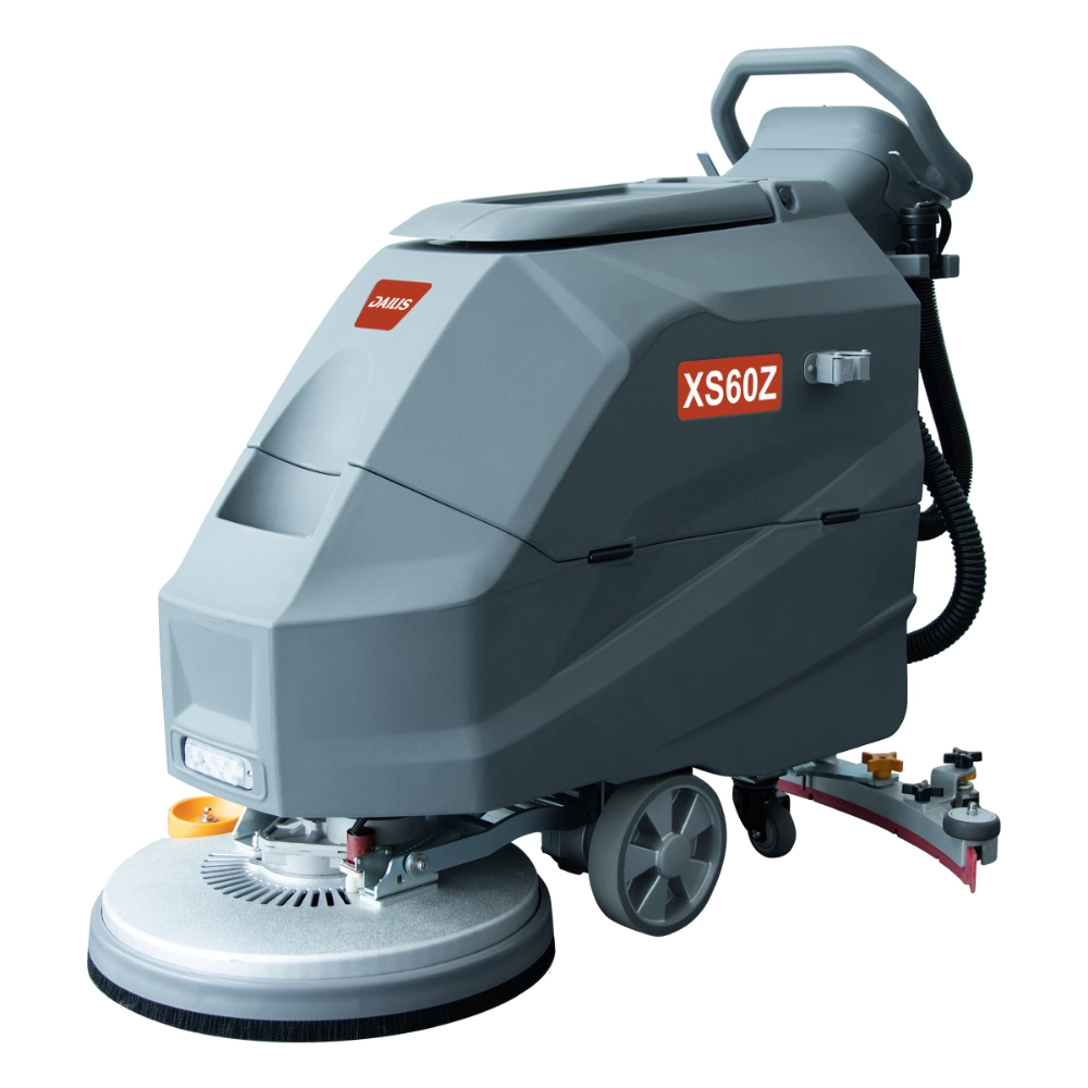 Dailis 18″ Single Brush Walk-behind Floor Scrubber Machine with Battery