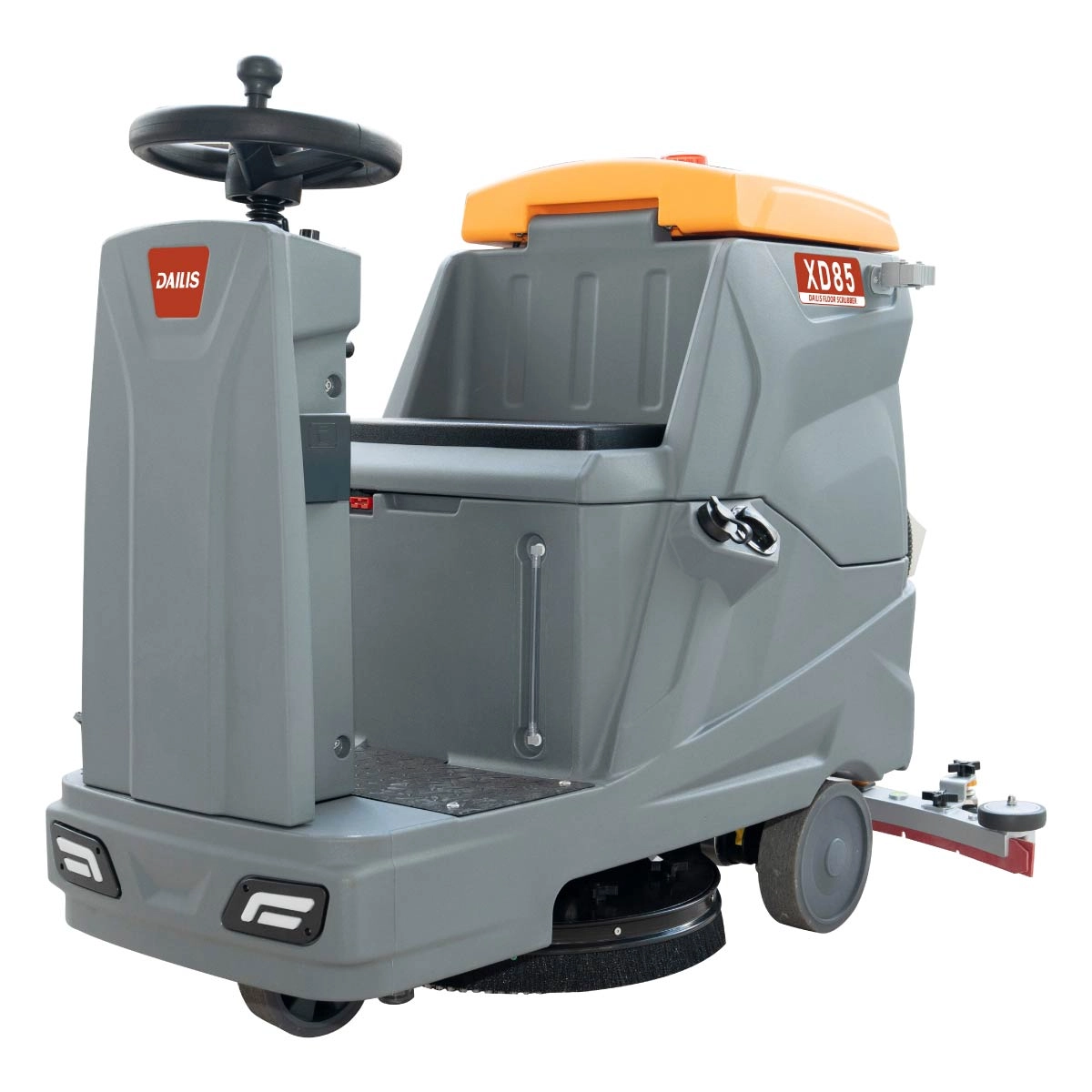 Dailis Electric 20″ Single Brush Ride-on Floor Scrubber Machine with mop hook