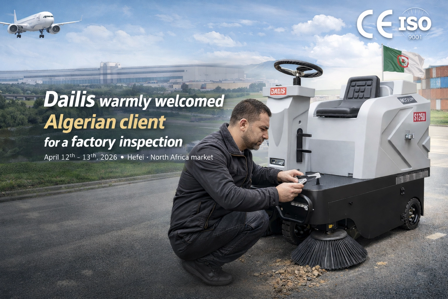 Dailis warmly welcomed Algerian clients for a factory inspection.