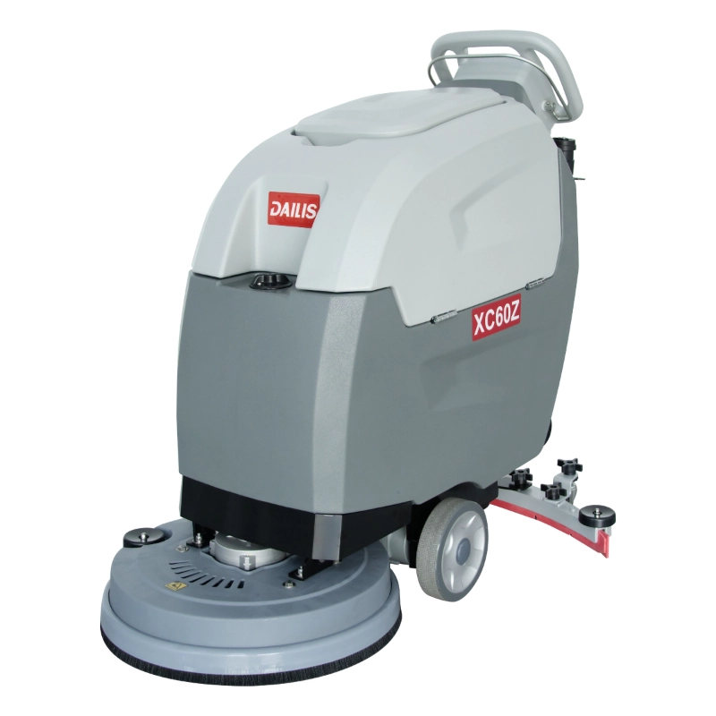 Dailis 19-inch Walk-behind Scrubber, One-touch Brush Plate Removal & Installation