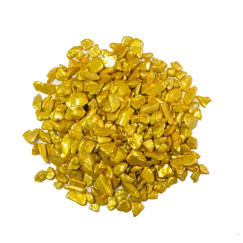 Gold crushed glass