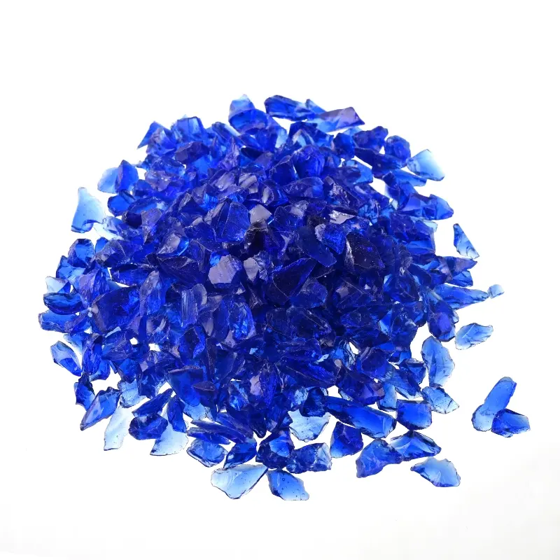 Cobalt blue crushed glass