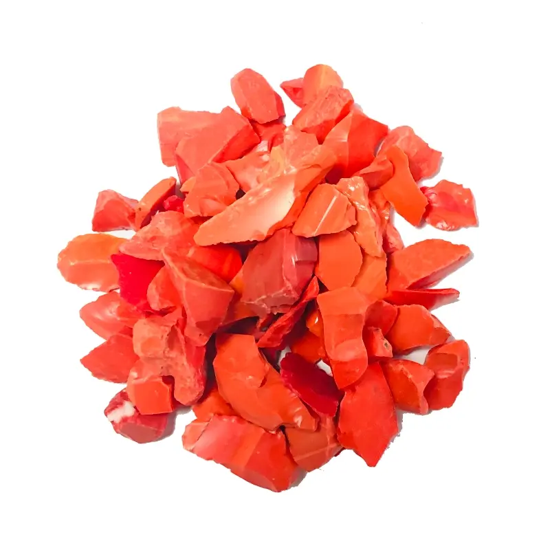 Opaque Red Crushed Glass